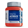 Pintura para tela Acrilex 250ml Rojo Escarlata 508