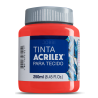 Pintura para tela Acrilex 250ml Rojo Vivo 541