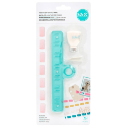 Perforador y plantilla para coser cintas, WE R MEMORY