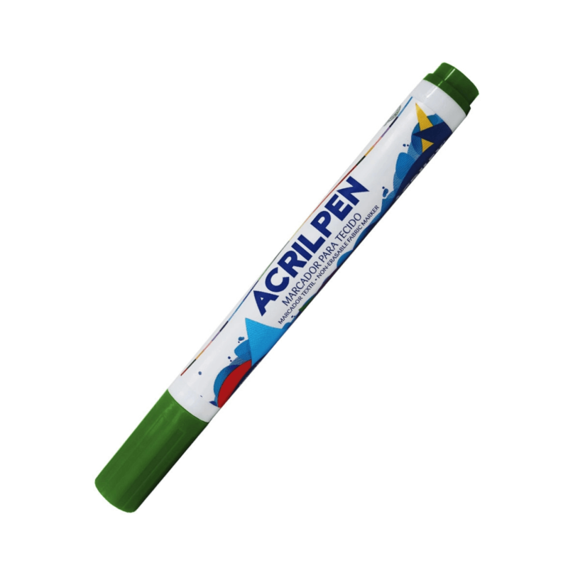 Marcador Para Tela Acrilpen Color Verde Musgo - ACRILEX