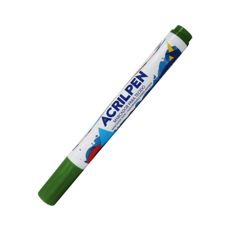 Marcador Para Tela Acrilpen Color Verde Musgo - ACRILEX