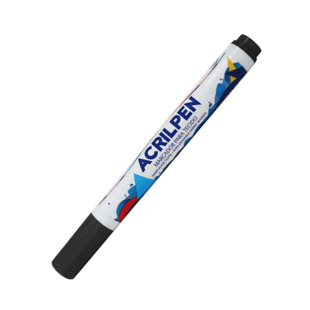 Marcador Para Tela Acrilpen Color Negro- ACRILEX