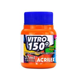 Pintura para Vidrio VITRO 150 Naranja, ACRILEX