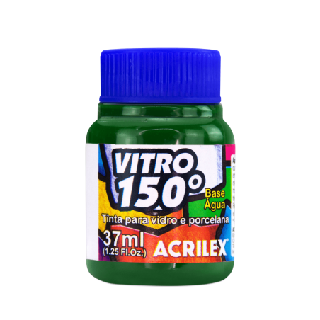 Pintura para Vidrio VITRO 150 Verde Hoja, ACRILEX