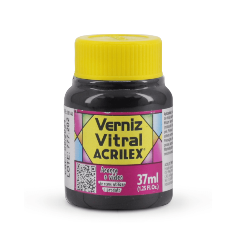 Barniz Vitral Rosa 37 ML, ACRILEX