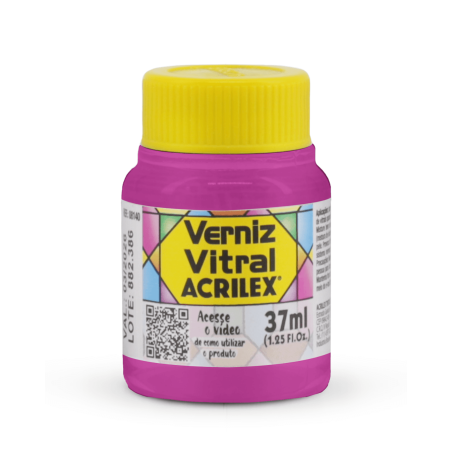 Barniz Vitral Violeta Cobalto 37 ML, ACRILEX