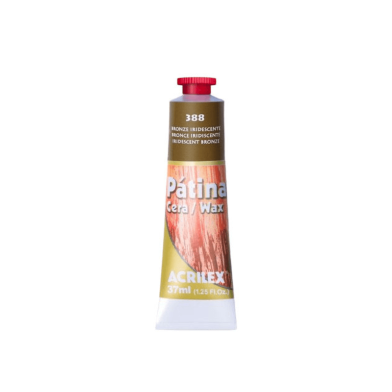 Patina en cera Bronce Iridiscente Metálico 37ml, ACRILEX