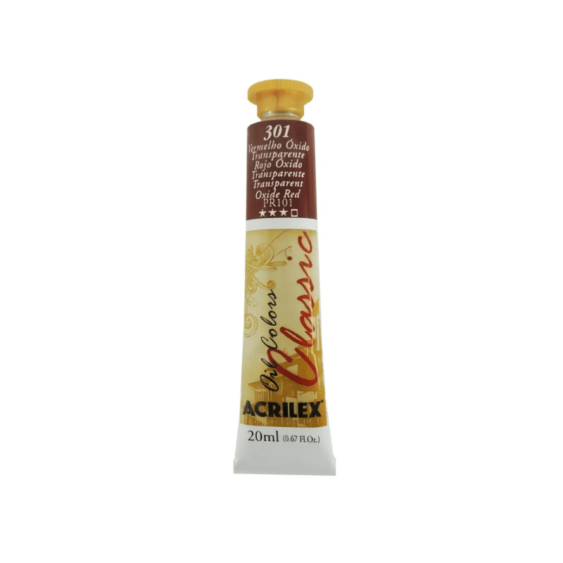Oil Colors 301 Rojo Oxido Transparente 20ml ACRILEX