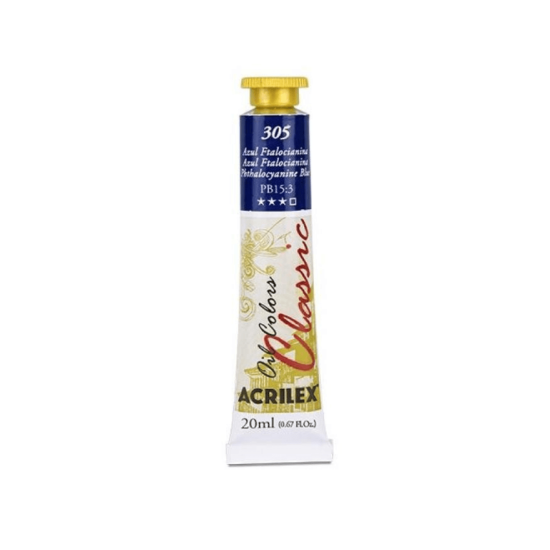 Oil Colors 305 Azul Ftalocianina 20ml ACRILEX