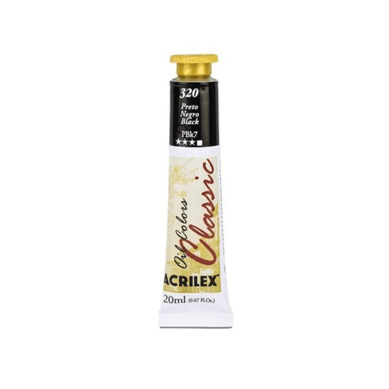Oil Colors 320 Negro 20ml ACRILEX