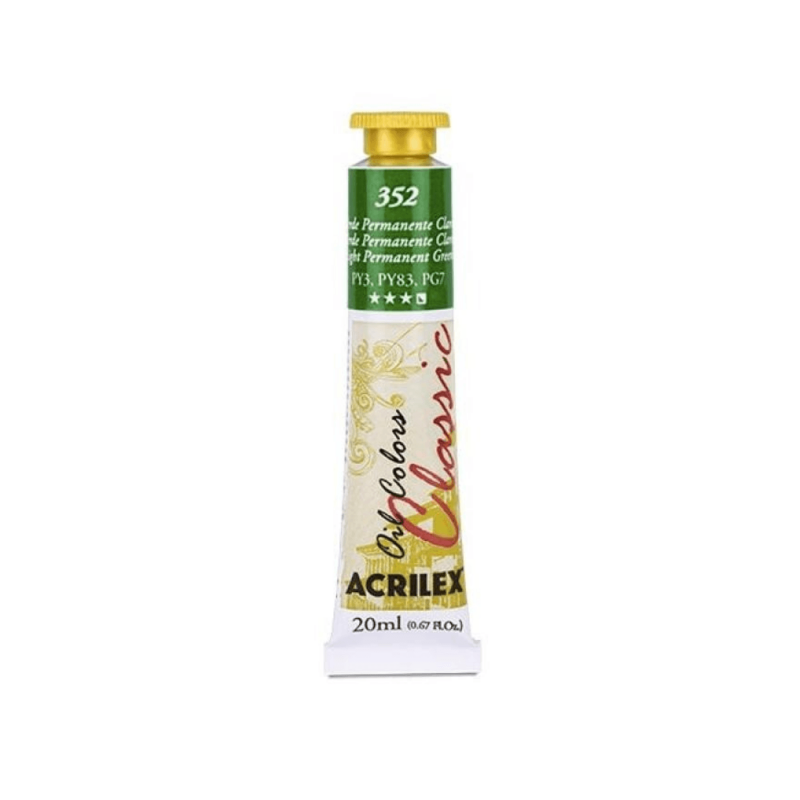 Oil Colors 352 Verde Permanente Claro 20ml ACRILEX