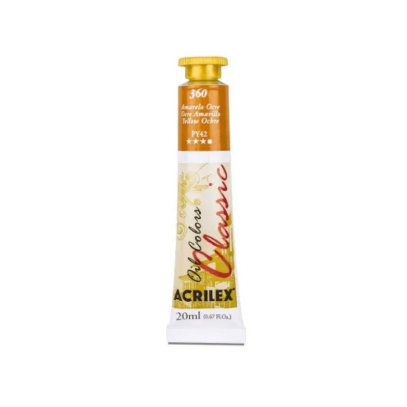 Oil Colors 360 Ocre Amarillo 20ml ACRILEX
