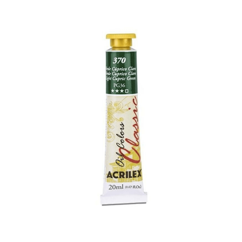 Oil Colors 370 Verde Cuprico Claro 20ml ACRILEX