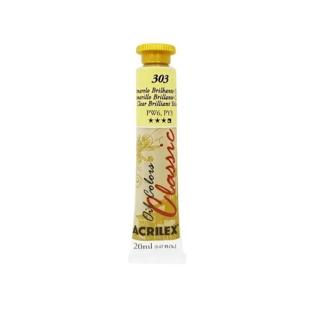Oil Colors 303 Amarillo Brillante Claro 20ml ACRILEX