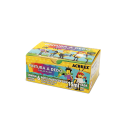 Pintura al dedo (6 colores de 15 ml) - ACRILEX