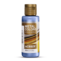 Pintura Acrílica Metal Colors Azul Mar 60ml, ACRILEX