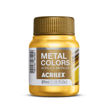 Pintura Acrílica Metal Colors Dorado Solar 37ml, ACRILEX