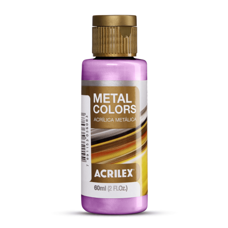 Pintura Acrílica Metal Colors Magenta 60ml, ACRILEX