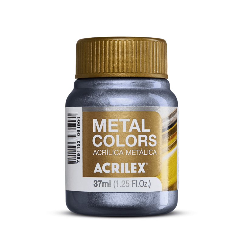 Pintura Acrílica Metal Colors Negro 37ml, ACRILEX
