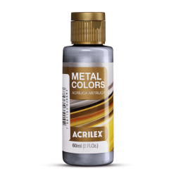 Pintura Acrílica Metal Colors Negro 60ml, ACRILEX