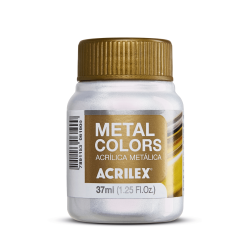 Pintura Acrílica Metal Colors Plata 37ml, ACRILEX