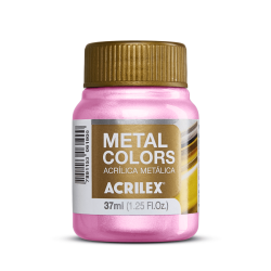Pintura Acrílica Metal Colors Rosa 37ml, ACRILEX