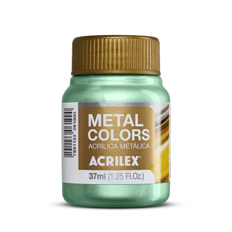 Pintura Acrílica Metal Colors Verde Oliva 37ml, ACRILEX