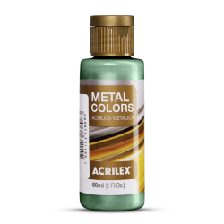 Pintura Acrílica Metal Colors Verde Oliva 60ml, ACRILEX