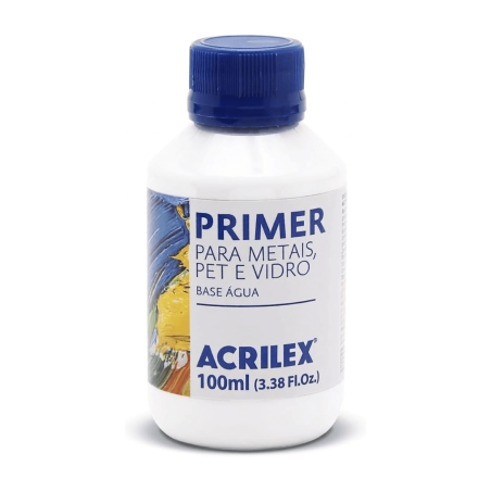 Primer para metales, plasticos y vidrio 100ML, ACRILEX