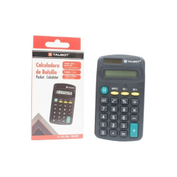 Calculadora, Básica, 8 dígitos, solar y baterías, TALBOT