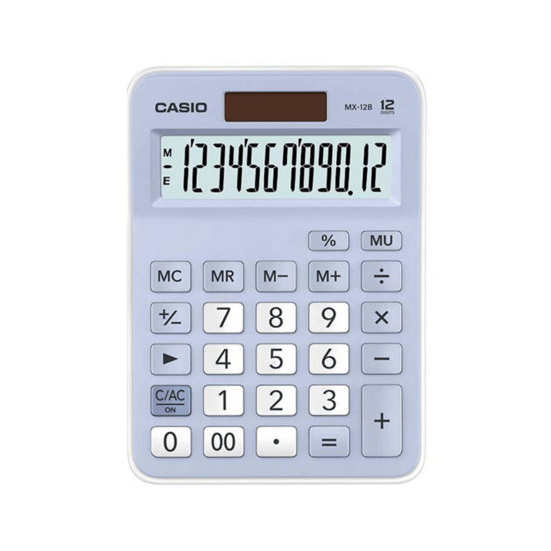 Calculadora de Escritorio CASIO 12DG LV - MX-12B-LB-W-DC