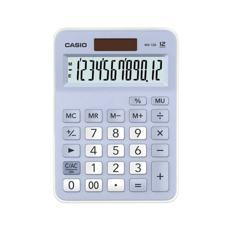 Calculadora de Escritorio CASIO 12DG LV - MX-12B-LB-W-DC