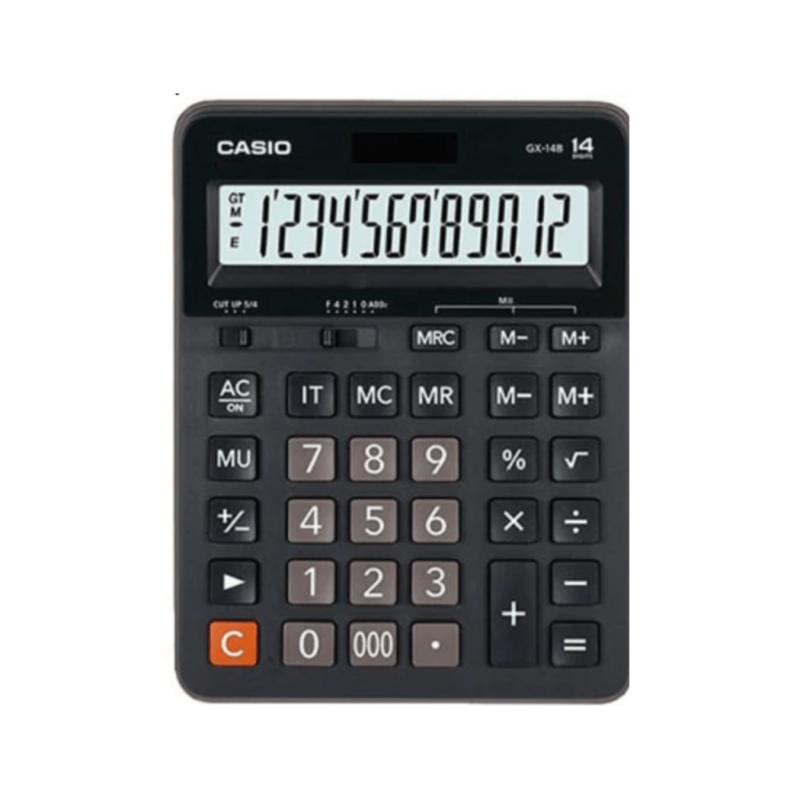 Calculadora de Escritorio Casio 14DG BK - GX-14B-W-DC