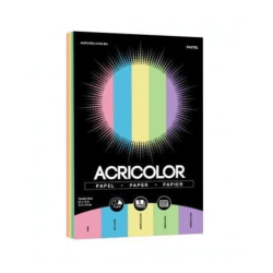 Paquete de Hojas de colores pasteles- ACRICOLOR