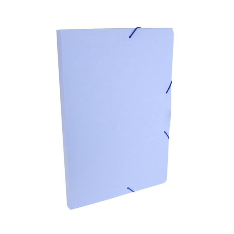 DELLO Folder Ala Elástica Oficio Serena Azul Pastel