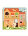 Rompecabezas infantil de madera de 12 piezas Chez-Carrot | Jobbi