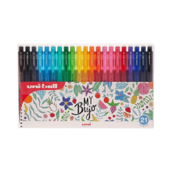 Bolígrafos Retractiles Tinta Gel, 21 Colores - My Bujo Uni-ball