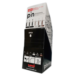 Rotuladores Uni Pin Bold & Brush, Expositor de 72 Piezas - UNI-BALL