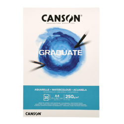 Bloc Acuarela Graduate 20H A4 250G, CANSON
