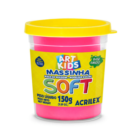 Masa de moldear- 150g Rosado, ACRILEX
