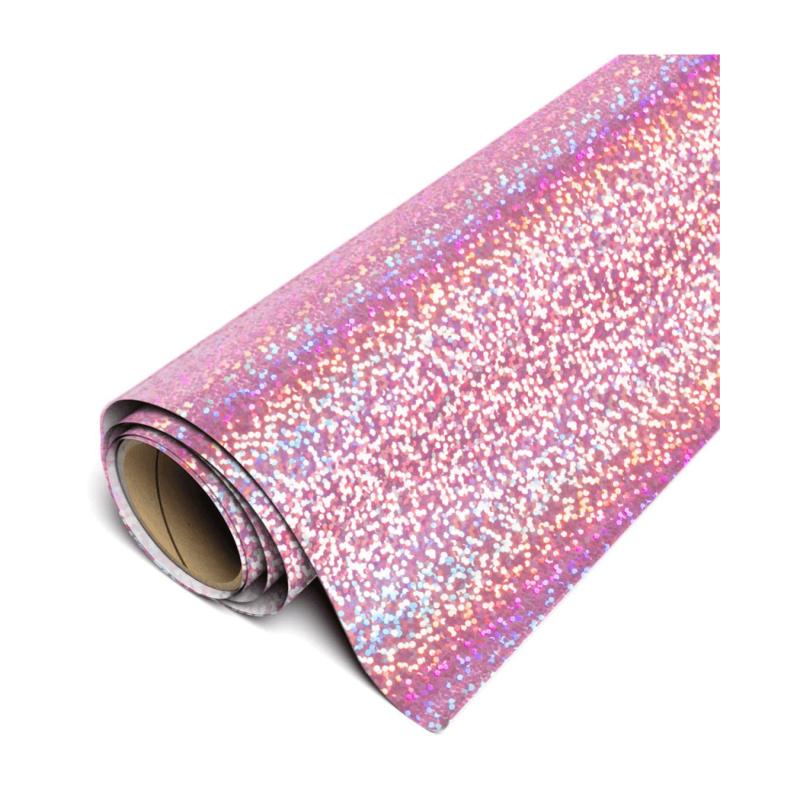 Vinil textil Siser Holographic Pink glitter x MT