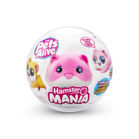 Peluche Sorpresa, Hamster Mania - PETS ALIVE