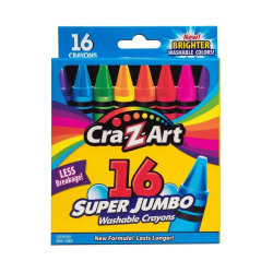 Cra-Z-Art CRAYONES LAVABLES SUPER JUMBO SET 16 PCS