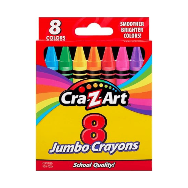 Cra-Z-Art  CRAYONES LAVABLES JUMBO SET 8 PCS