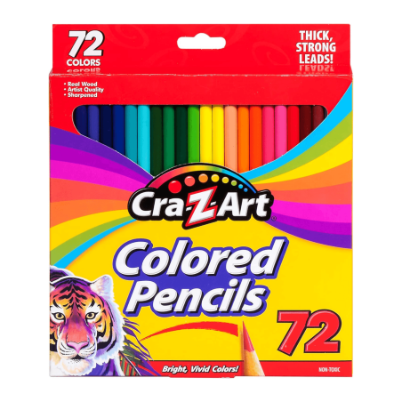 Cra-Z-Art LAPICES DE COLORES LARGOS SET 72 PCS