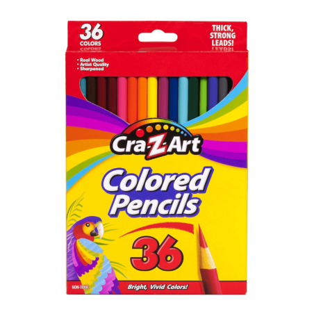 Cra-Z-Art  LAPICES DE COLORES LARGOS SET 36 PCS