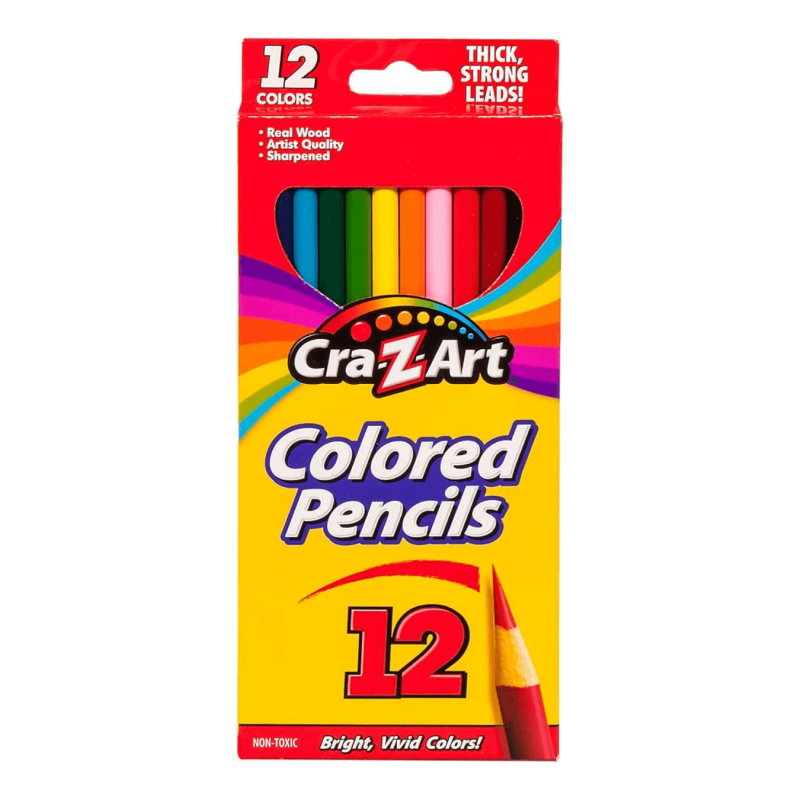 Cra-Z-Art  LAPICES DE COLORES LARGOS SET 12 PCS