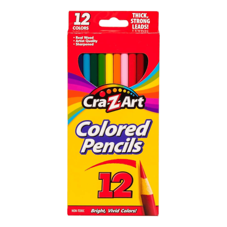 Cra-Z-Art  LAPICES DE COLORES LARGOS SET 12 PCS