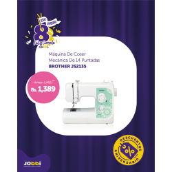Máquina de coser mecánica de 14 puntadas BROTHER JS2135