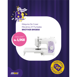 Máquina de Coser Mecánica 37 puntadas BROTHER BM3850